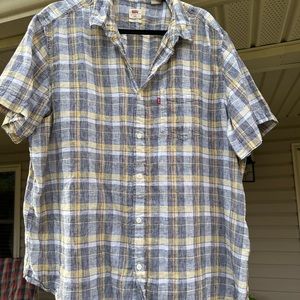 Men’s Levi’s Plaid Button up shirt